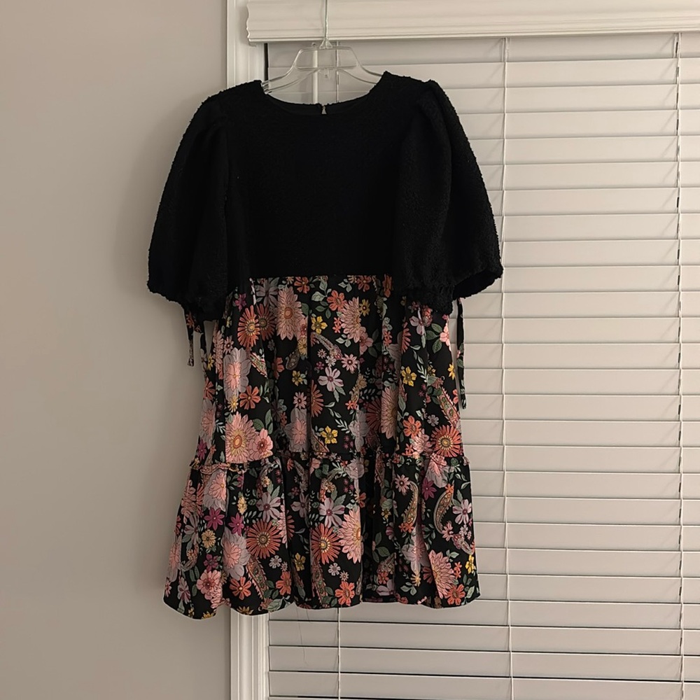 Black Floral Merci Dress